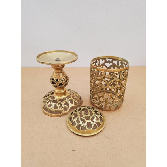 Candle holder / candlestick / candle lamp / lantern - Simple design Vintage - Picture 8 of 10